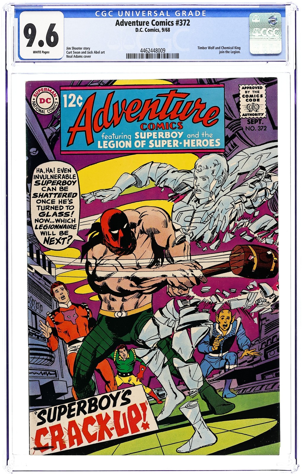 Adventure Comics #372 CGC 9.6 1968 4462448009