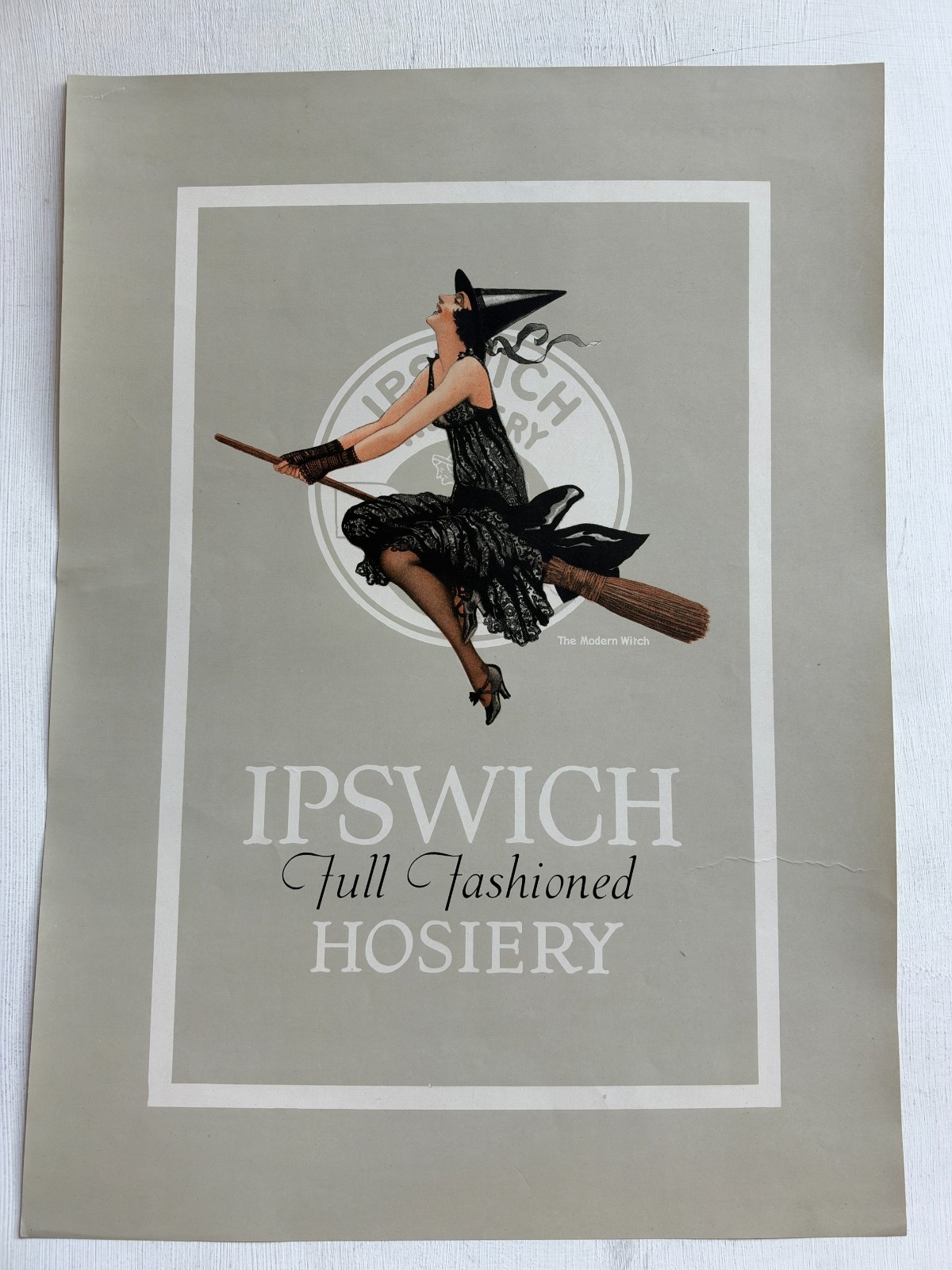 Vintage 1920\'s Window Ad for Halloween \