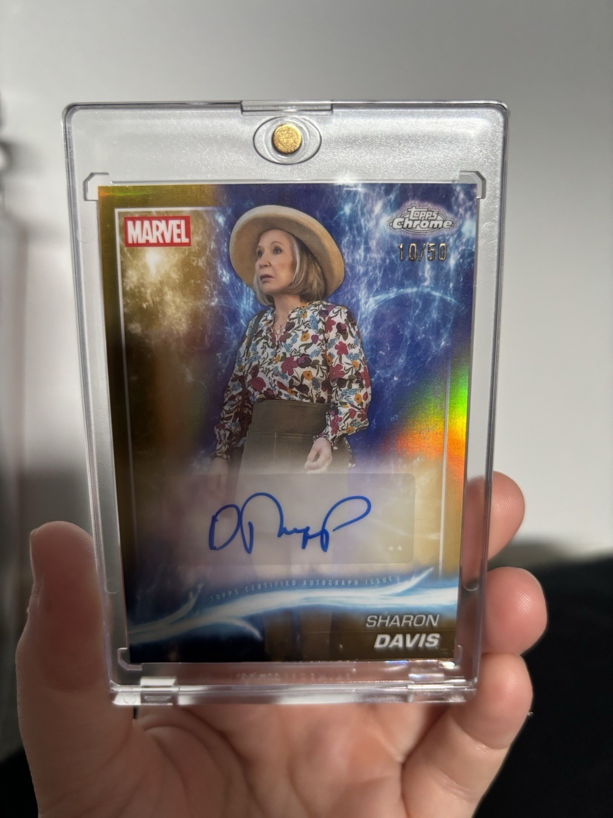 Topps 2025 Marvel Studios Chrome Debra Jo Rupp Sharon Davis AA-DJR Auto 10/50