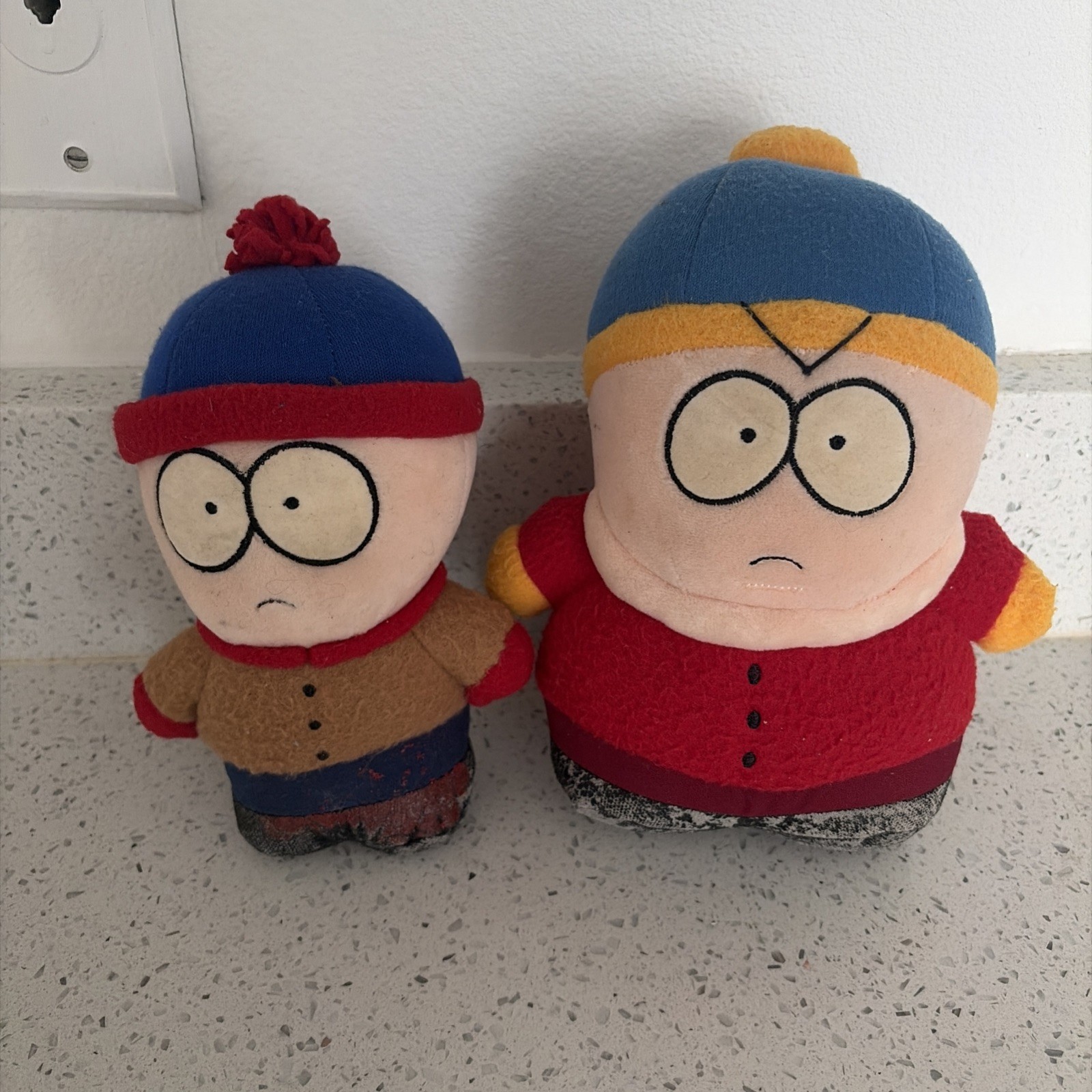 Vintage 1998 South Park Plush Set Cartman And Stan Comedy Central Lot Of 2