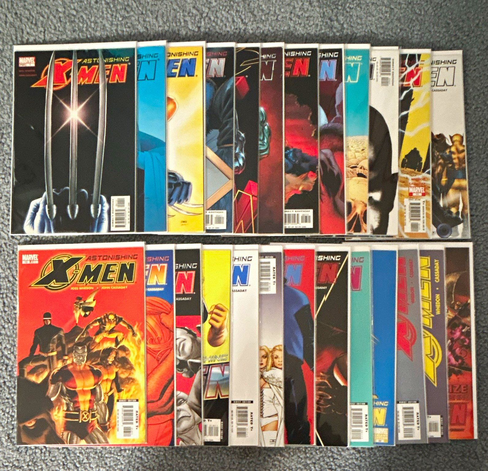 Marvel Astonishing X-Men Comic Book Lot Complete #1-24 + Annual Whedon