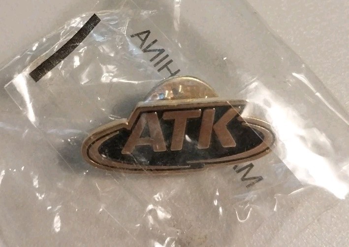 Vintage ATK Lapel Pin Alliant Techsystems Space Shuttle Defense New Open Package