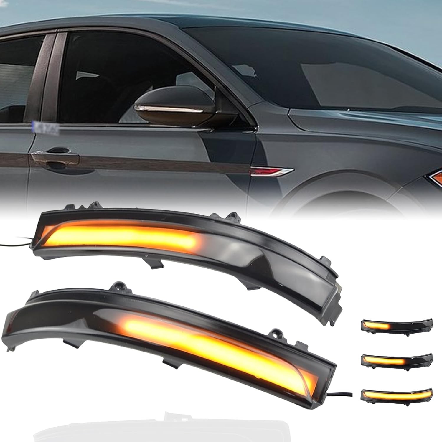 Dynamic Sequential LED Turn Signal Light Side Mirror Indicator Blinker Strip