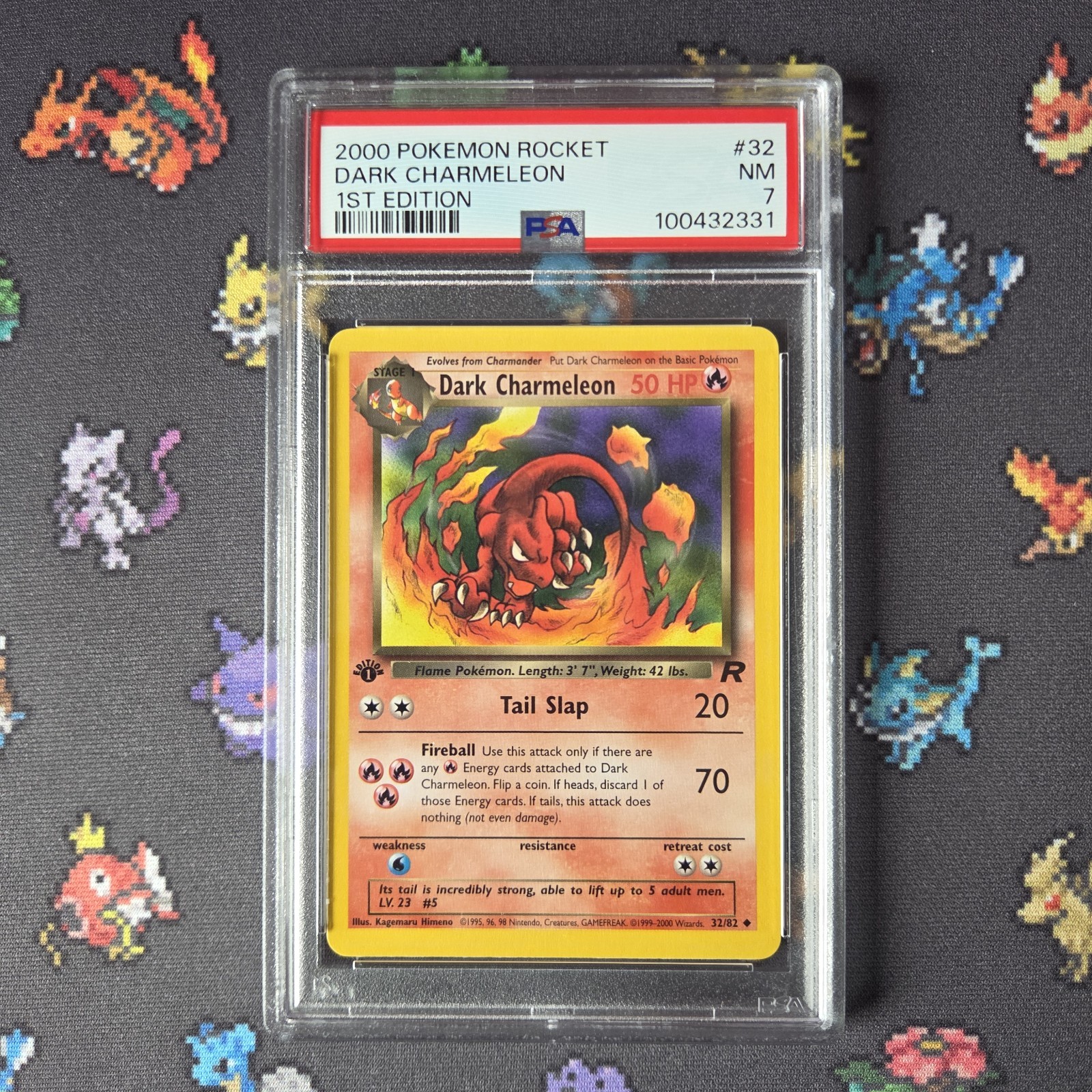 PSA 7 Dark Charmeleon 1st Edition 32/83 Team Rocket 2000 Vintage Pokemon Card