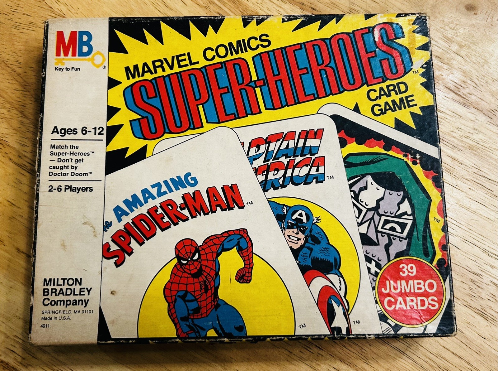 1978 Marvel Super-Heroes Card Game Milton Bradley Dr Doom Card