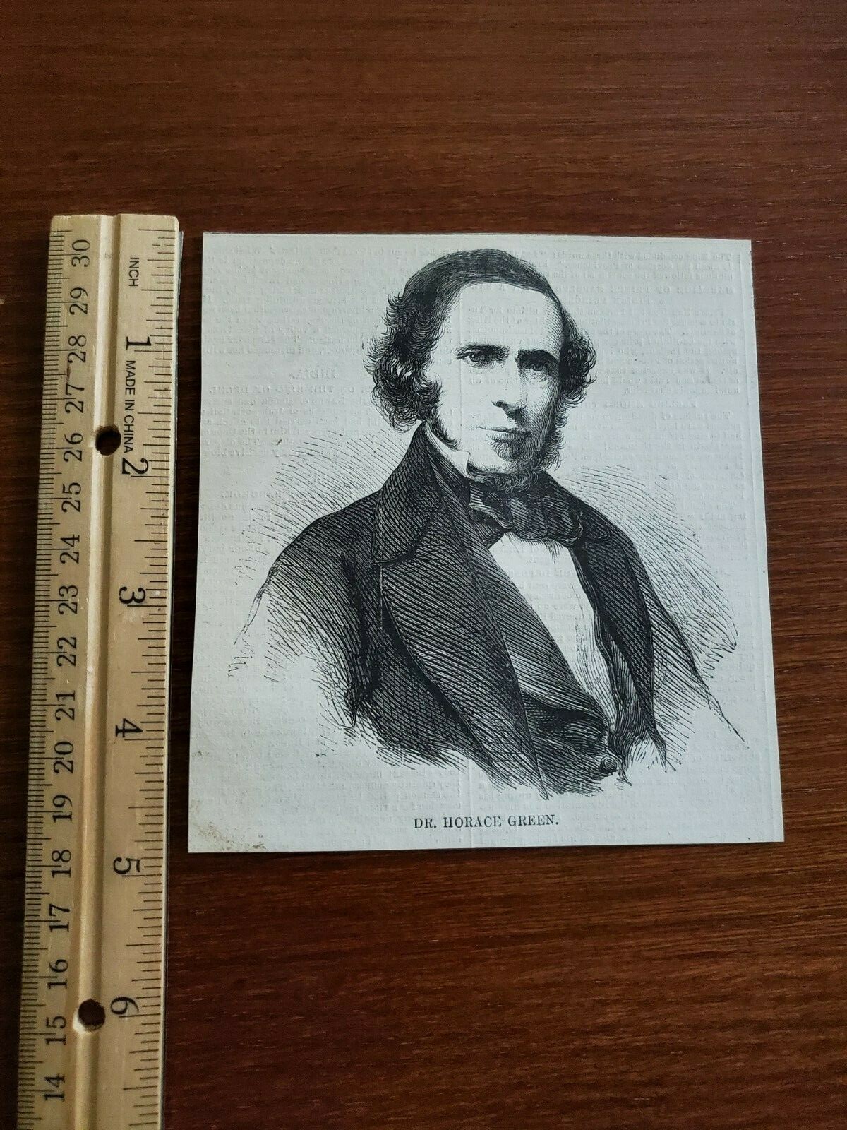 Harper's Weekly 1859 Sketch Print DR HORACE GREEN