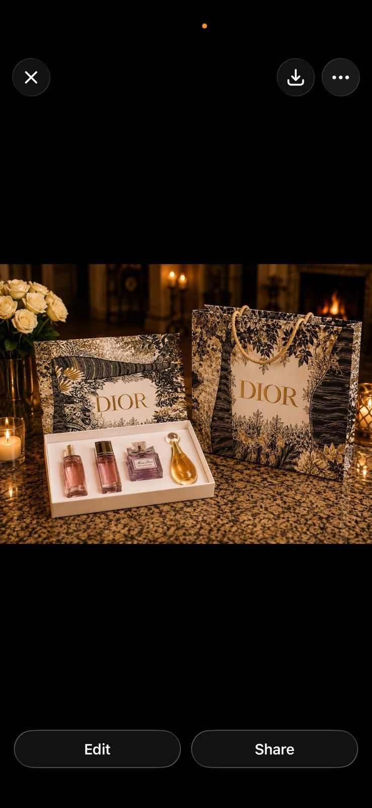 Dior Mini Perfume Gift Set 4pc J'adore Miss Dior Addict Joy in Dior Box
