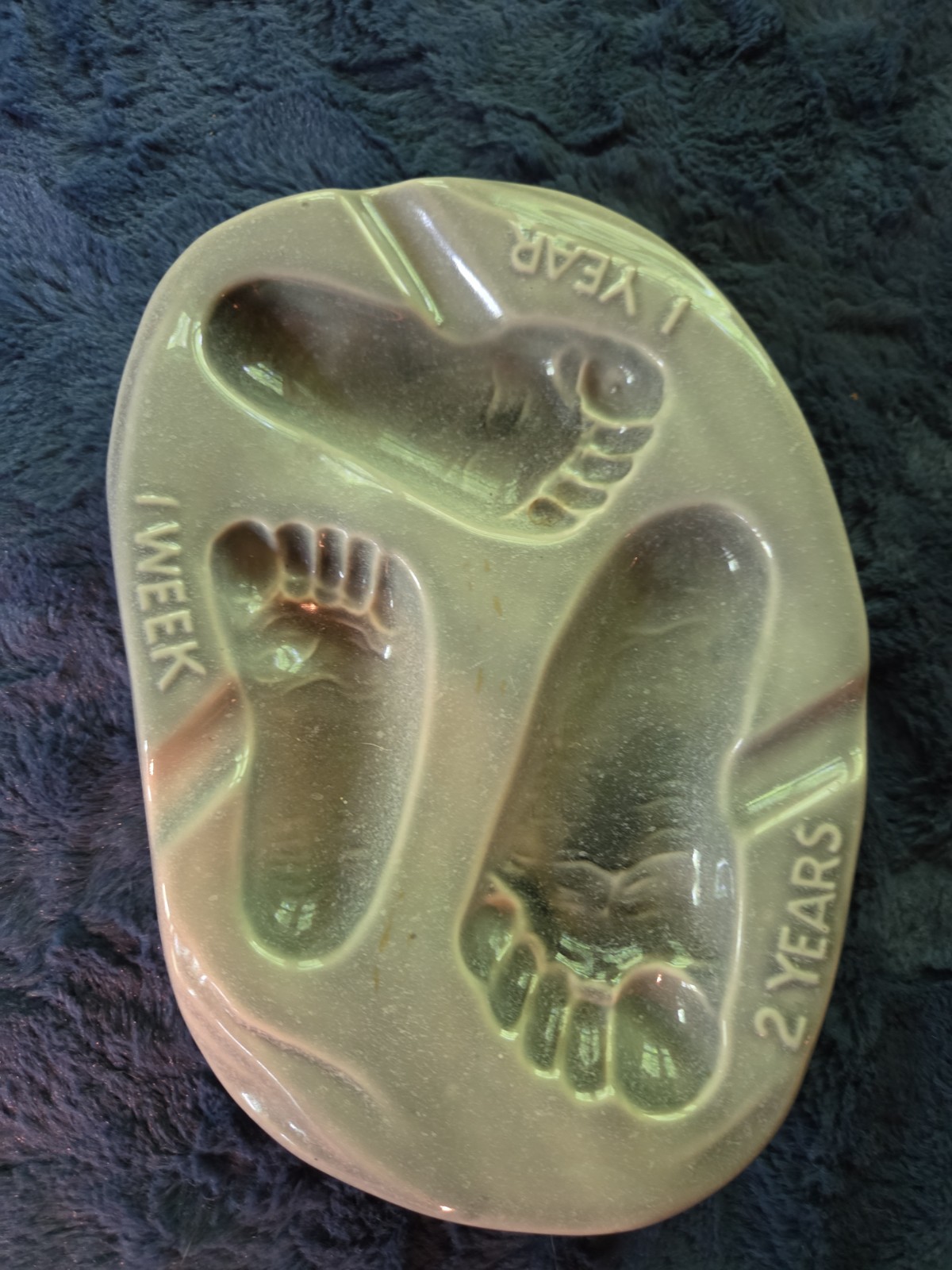 Ceramic Similac Advertisement Ashtray for Doctor\'s Office Vintage Baby Feet