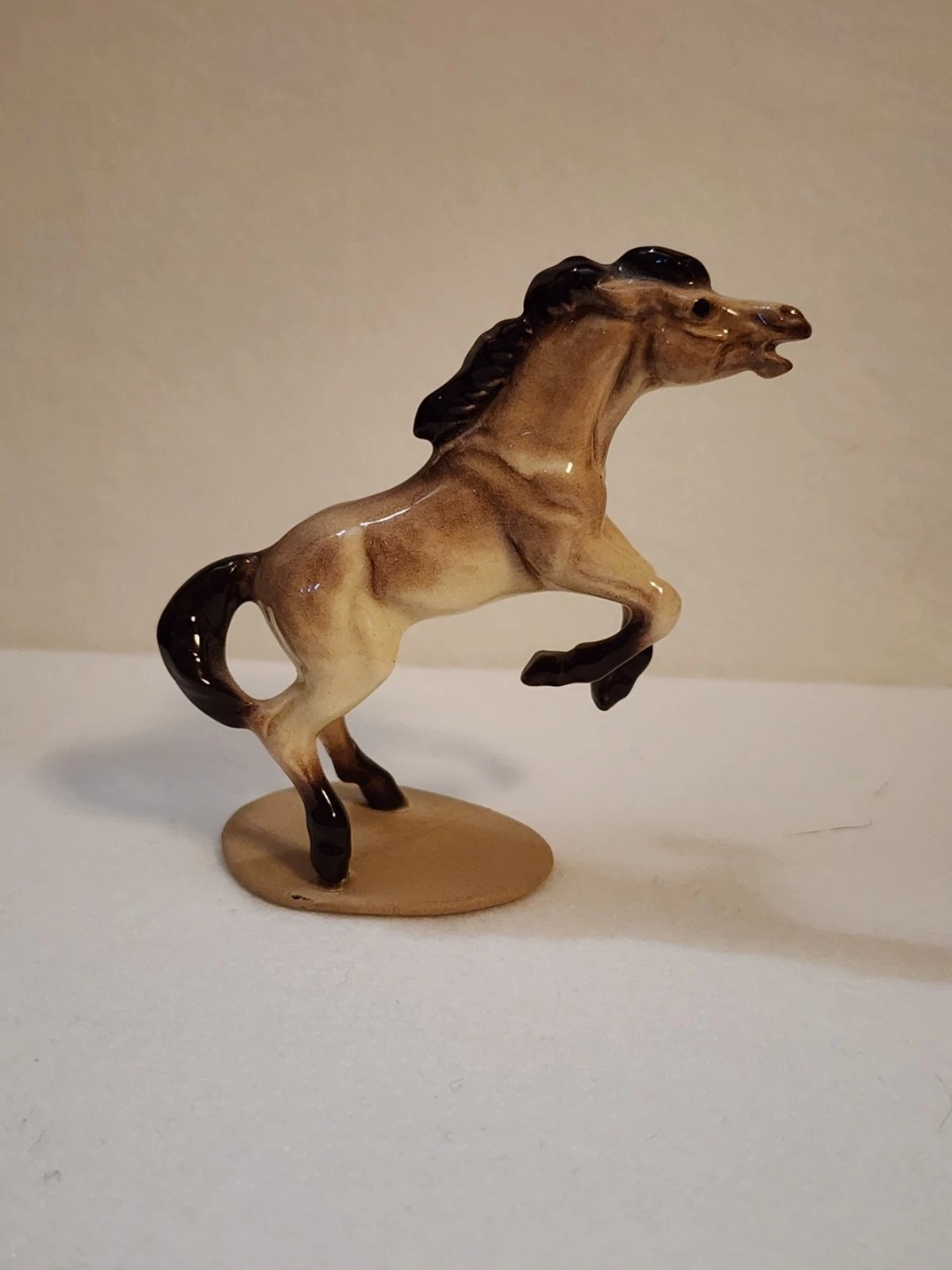Special Run Hagen Renaker Buckskin Rearing Horse w/ Dorsal Stripe 1 of 200 Made