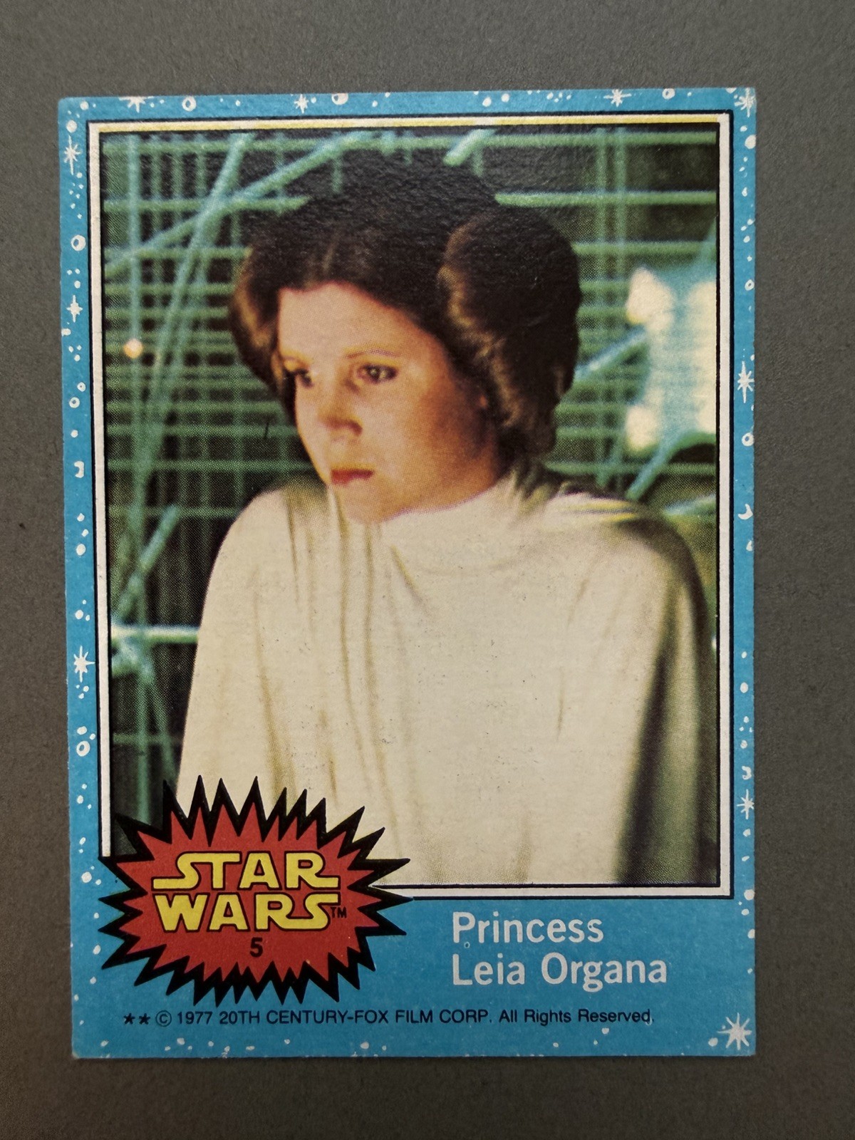 1977 Topps Star Wars #5 Princess Leia Organa Series 1 