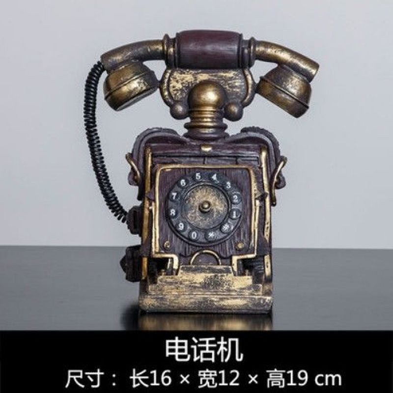 Retro Old-fashioned Nostalgic Telephone Model Decoration Home Decoration