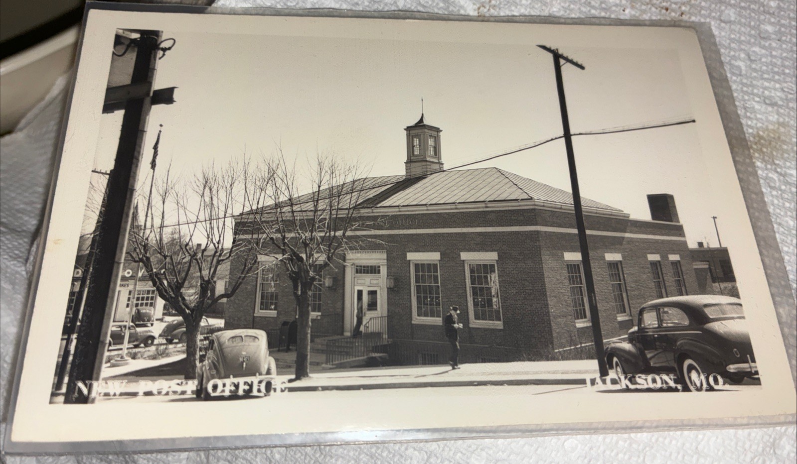 Jackson, MO real photos rppc Post Office Vintage Postcard