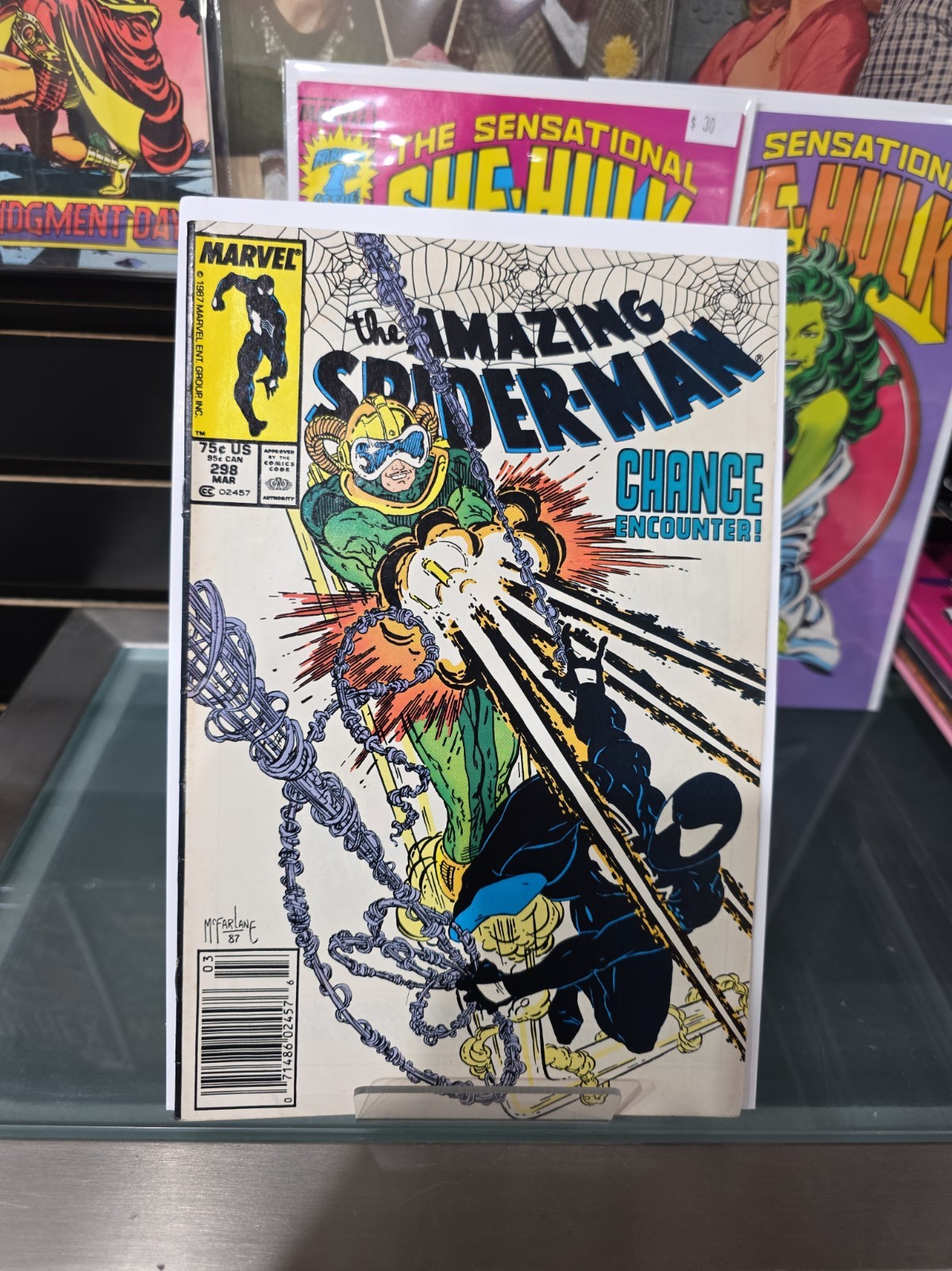The Amazing Spider-Man #298 Newsstand Variant (1988) 1st Venom Cameo