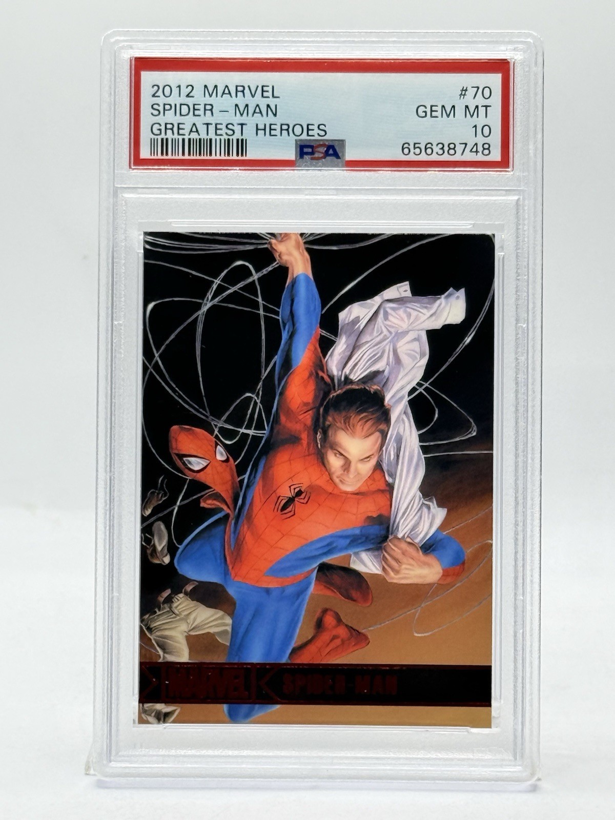 2012 Marvel Greatest Heroes - # 70 SPIDER-MAN (GEM MT PSA 10)