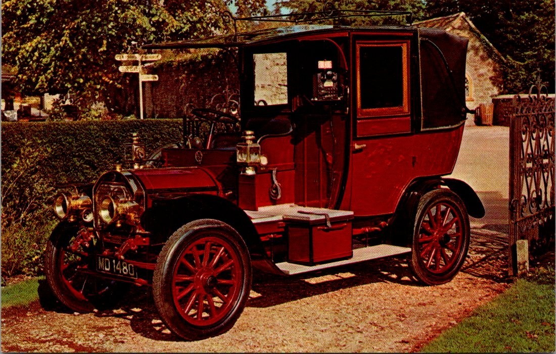 1908 UNIC TAXICAB 12/14 hp automobile Postcard