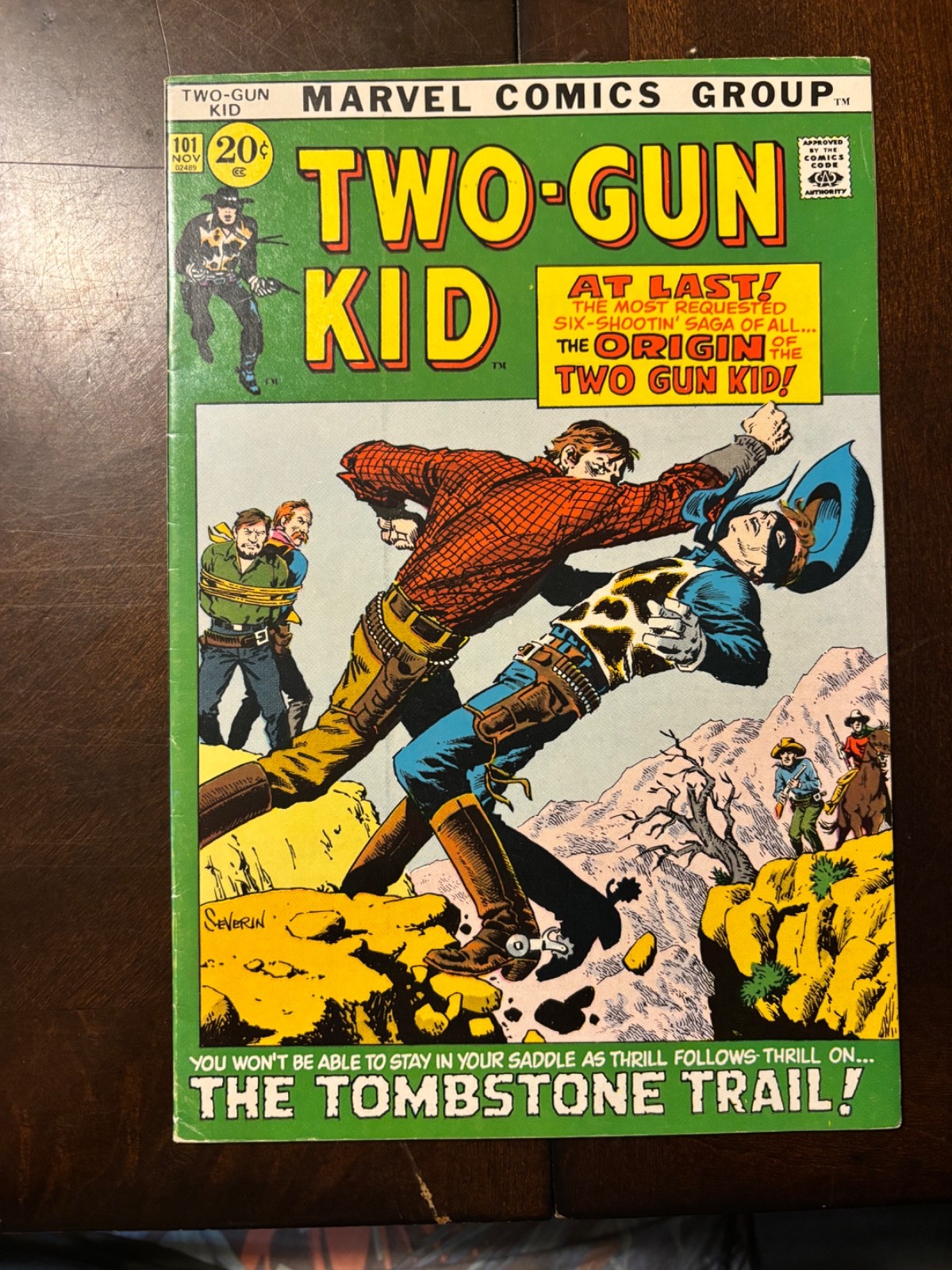 Two-Gun Kid #101 John Severin Tombstone Trail Cover Marvel 1971