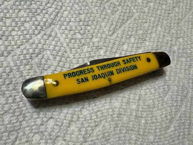 Vintage Southern Pacific Railroad San Joaquin Division Folding Pocket Knife