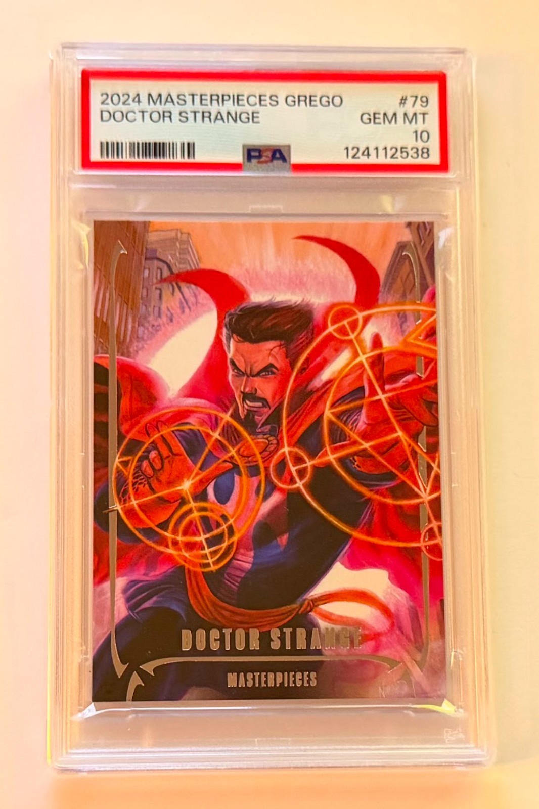 2024 Marvel Masterpieces Grego Doctor Strange #79 True Base /999 PSA 10 POP 1