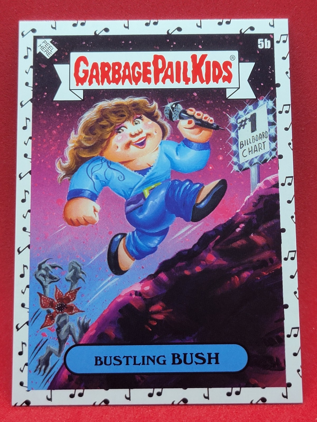 2023 Garbage Pail Kids Rock & Roll Hall of Lame Music Notes Bustling Bush 5b z^X