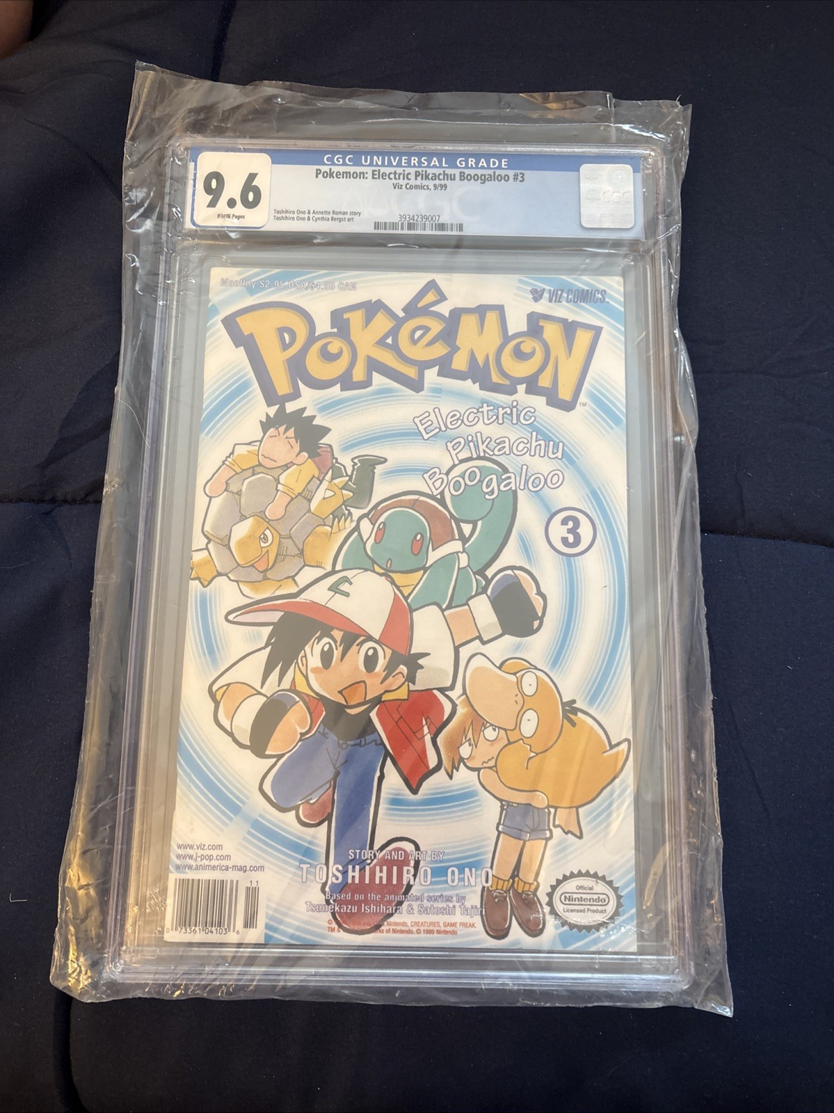 Pokémon: Electric Pikachu Boogaloo #3 CGC 9.6 Viz Comics Nintendo 1999