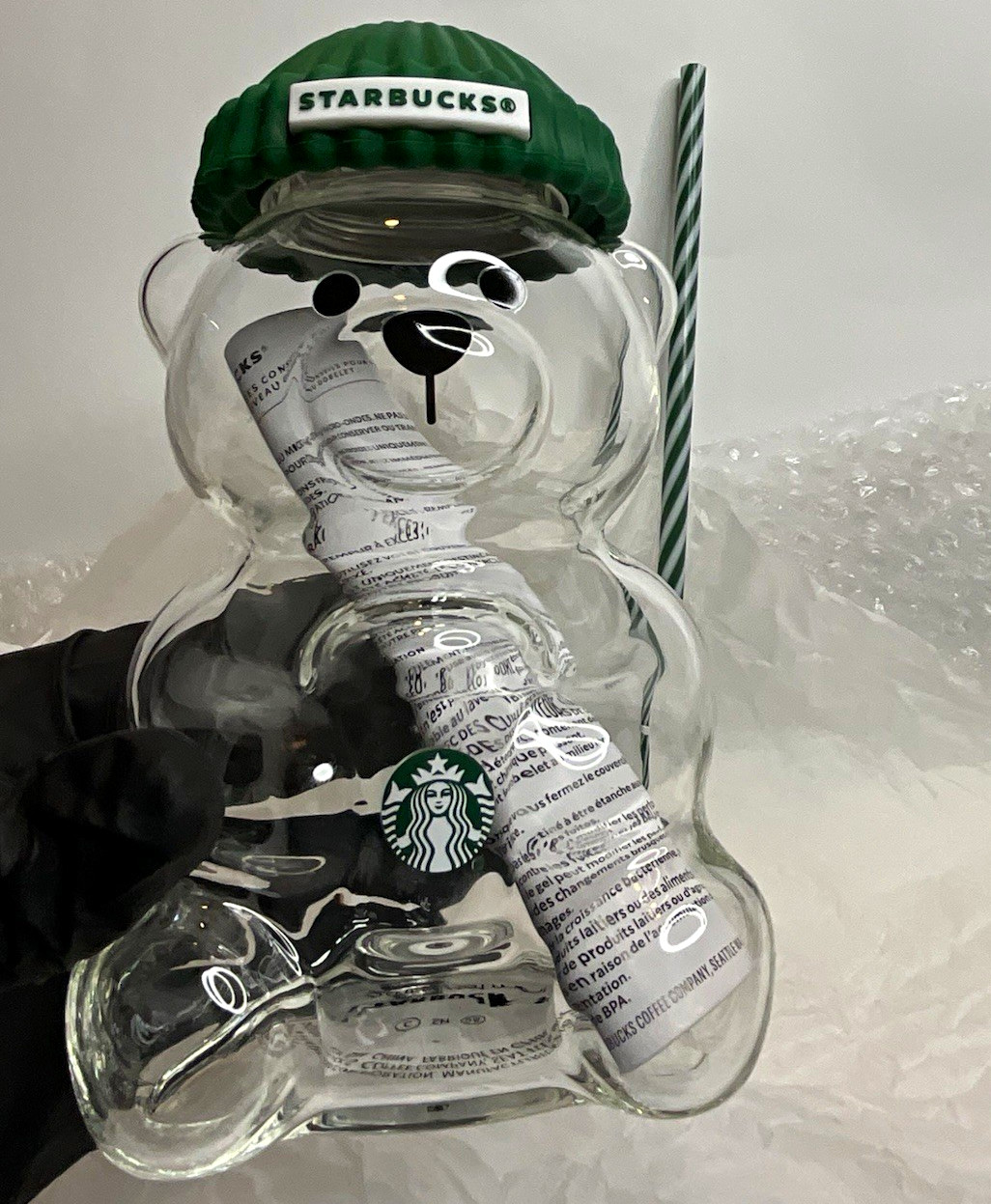 Starbucks 2025 Glass Bearista Cup 1st Release MINT Deadstock W/Original Box&Tag