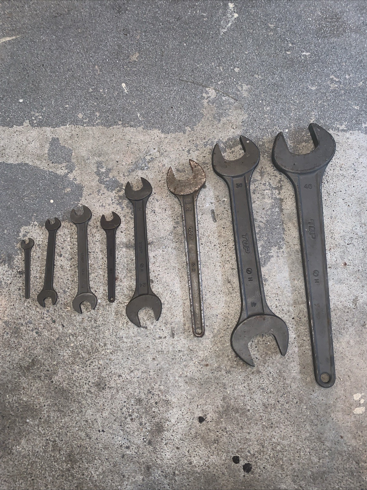 TOP Brand Vintage Wrench Chrome Vanadium Lot, 8 Vintage Wrenches