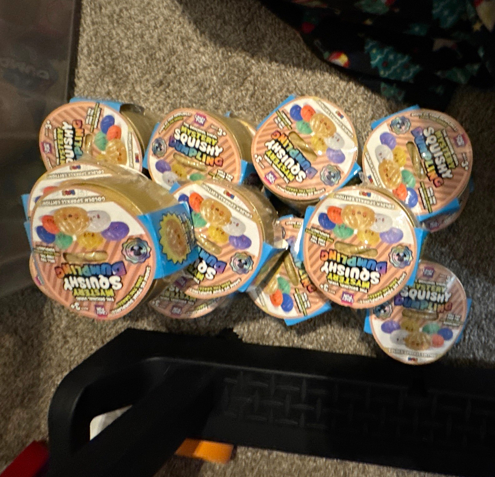Crazy fun golden soarkle Squishy Dumpling lot of 20