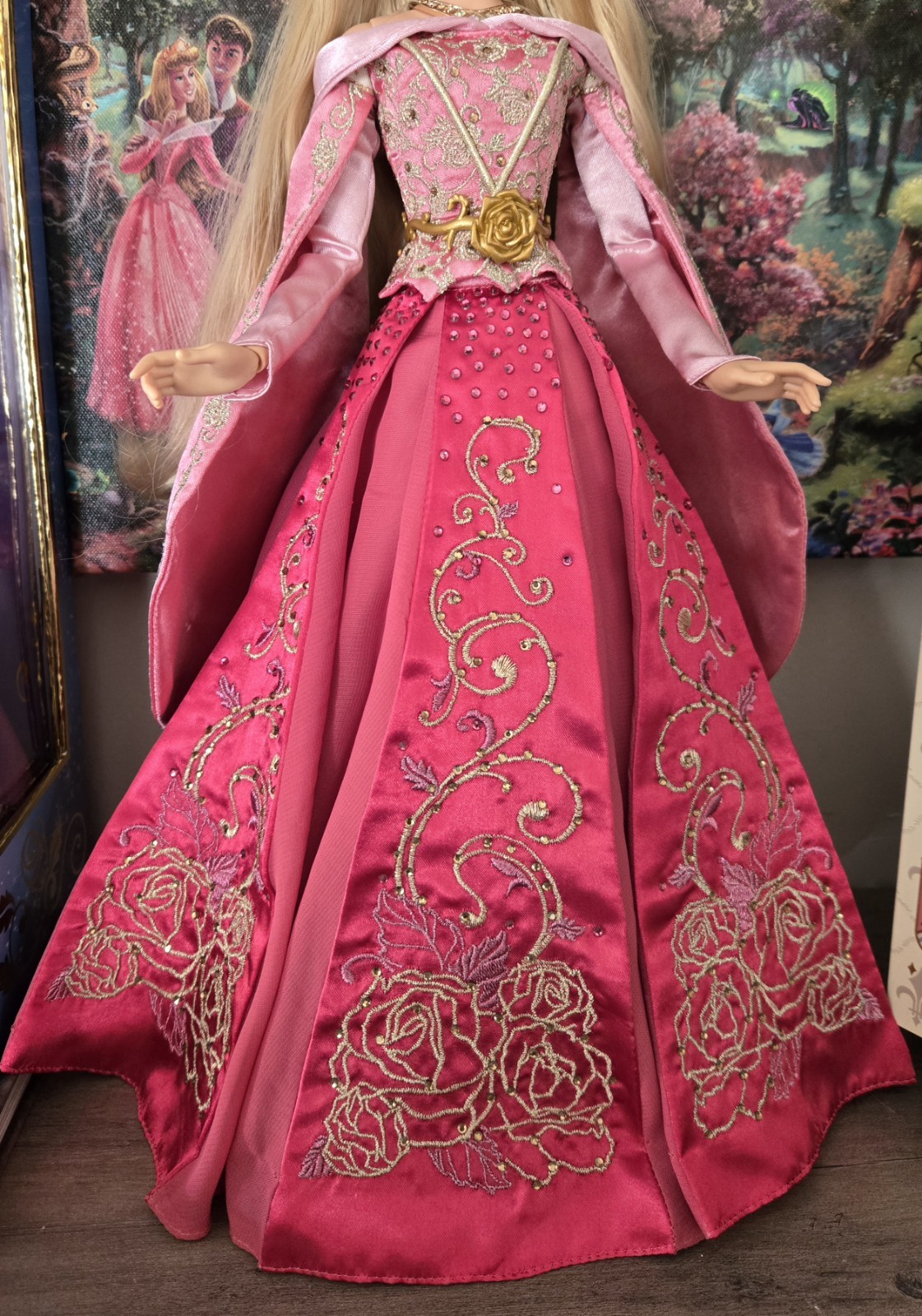 Disney Limited Edition Doll Dress Pink Sleeping Beauty Aurora 17\