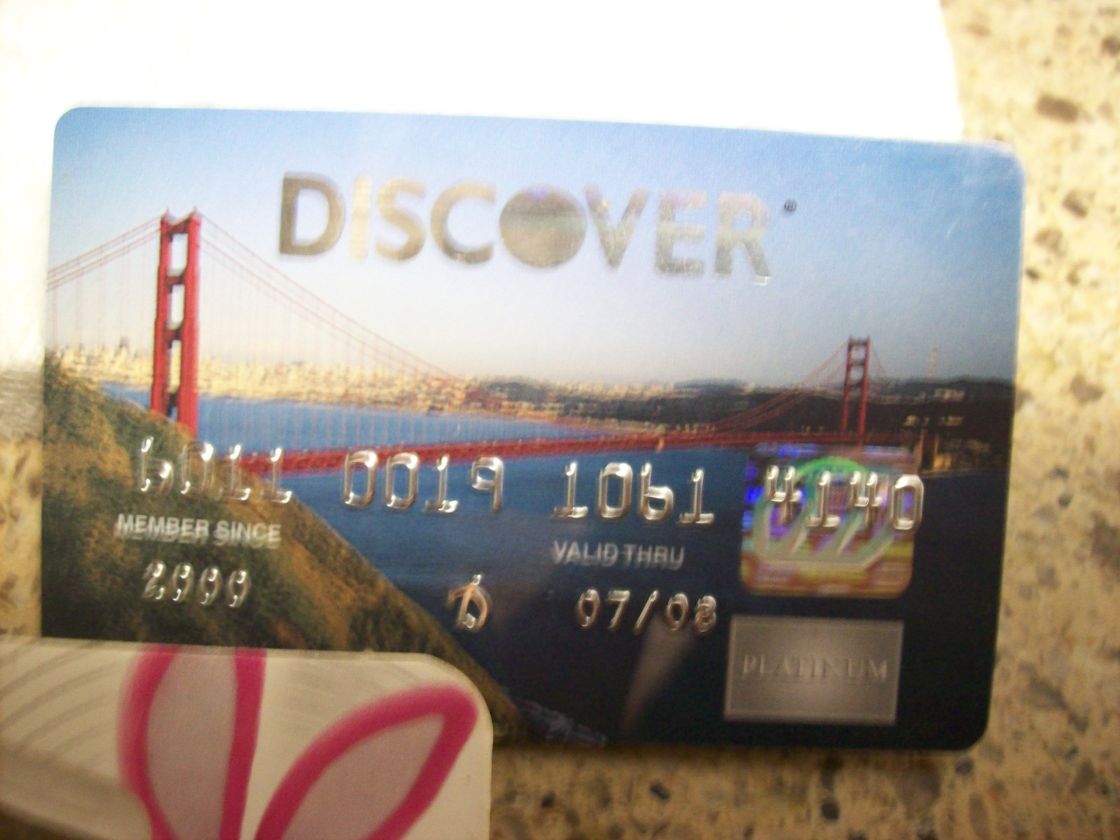 DISCOVER CREDIT CARD #1-GOLDEN GATE BRIDGE