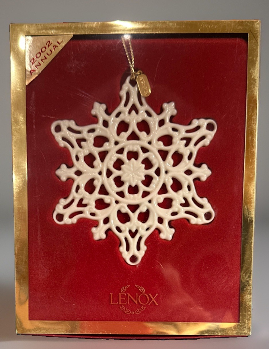 Lenox 2002 Snow fantasies Snowflake Ornament
