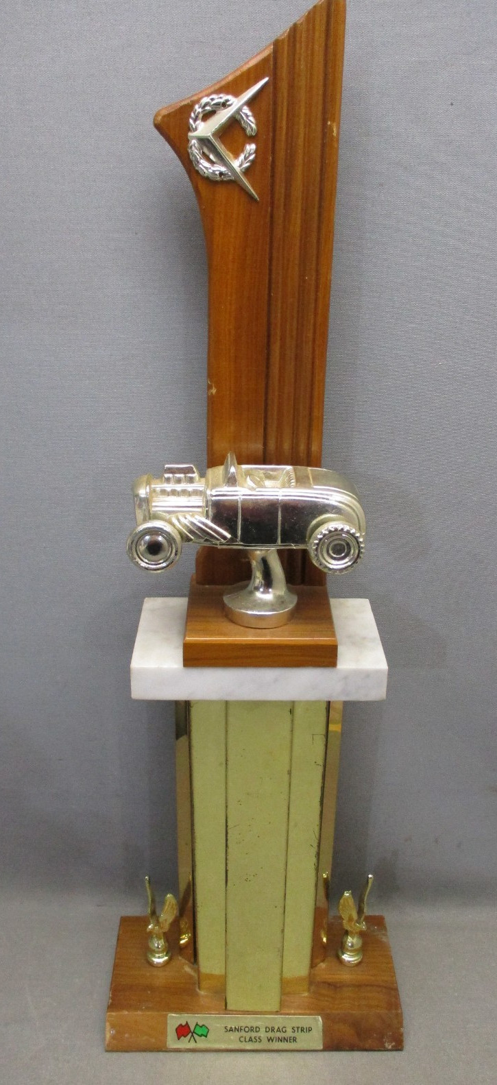 Vintage Sanford  Drag Strip Trophy Sanford Maine 1932 Ford Hot Rod