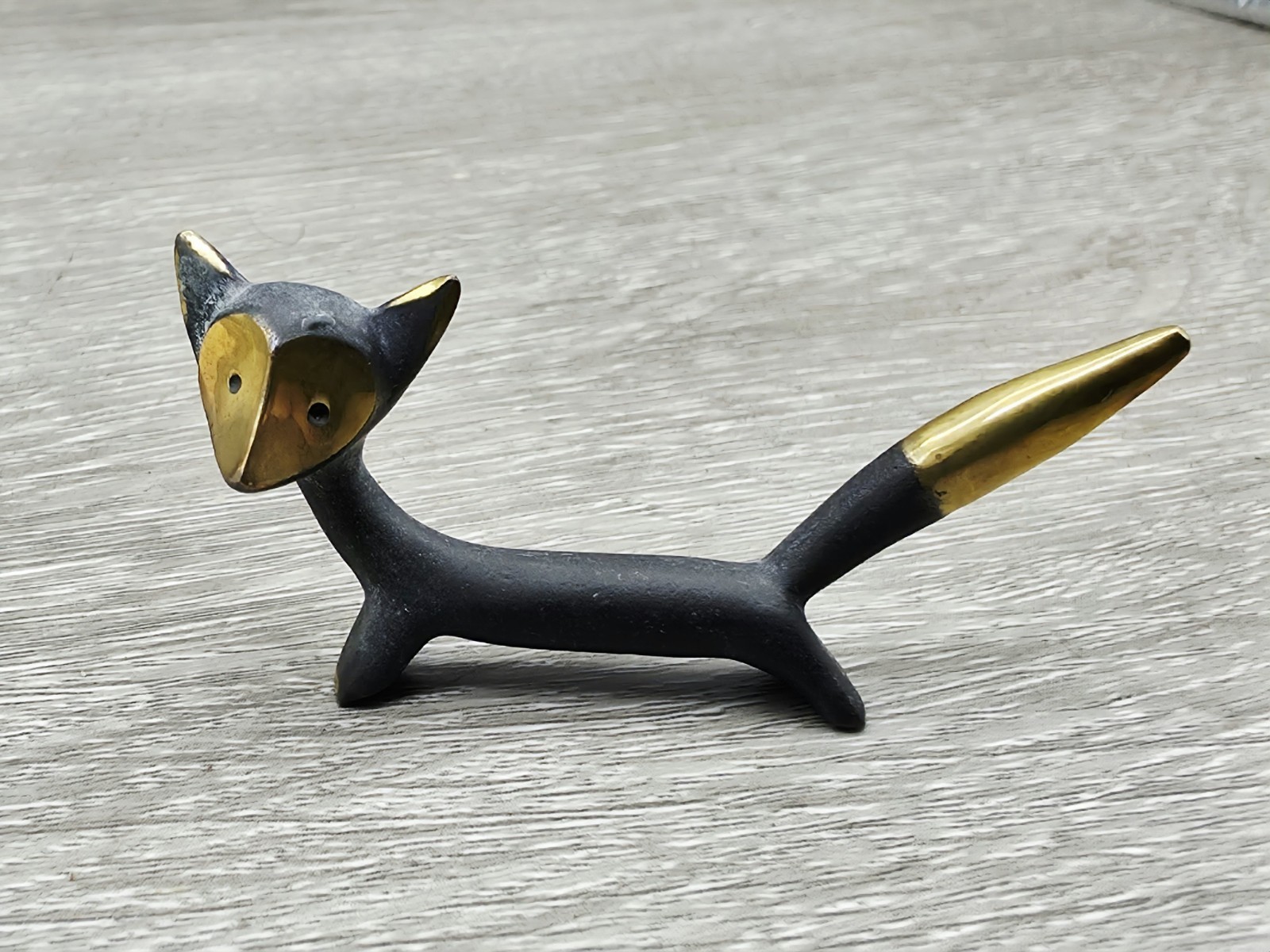 Vintage Austrian MCM Walter Bosse Baller Vienna Bronze Cat Cabinet Figure
