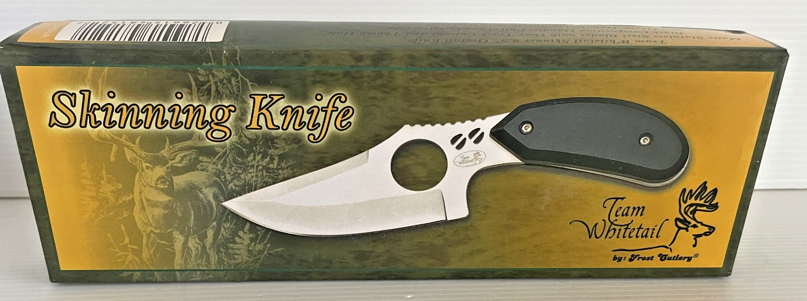Team Whitetail Skinning Knife 8.50 Inch Fixed Blade w/ Nylon Sheath WT-086B NIB
