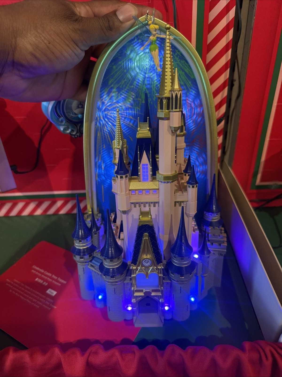 Hallmark 2026 Disney World Cinderella Castle Tree Topper Keepsake Light & Sound