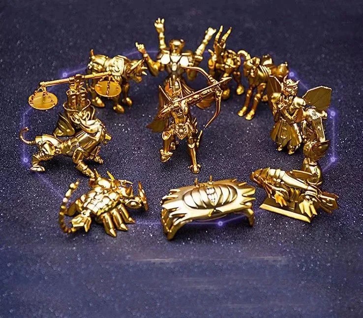 12Pcs Saint Seiya Inspired Anime Figures Constellation PVC Model Set