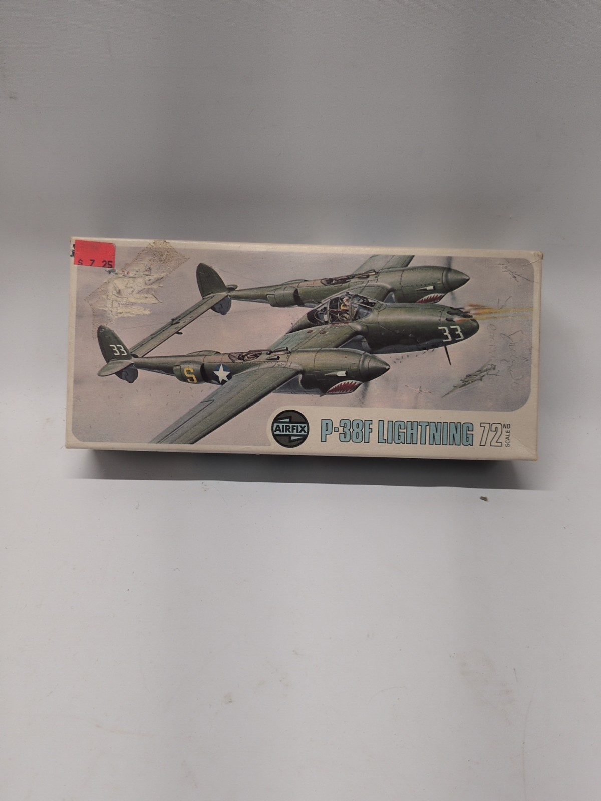Vintage Airfix 1/72 Scale Kit 03018-0 P38F Lightning Open Box