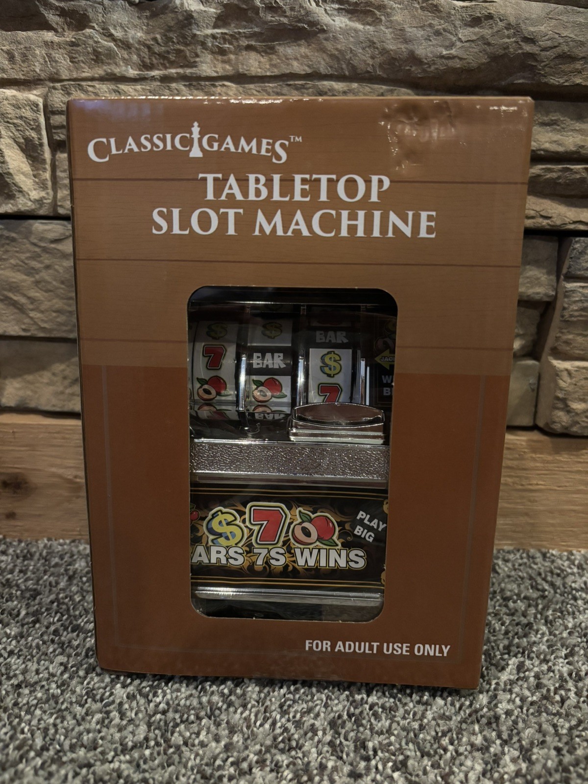 Classic Games Table Top Slot Machine Bank Casino Flashing Light Adults Only New