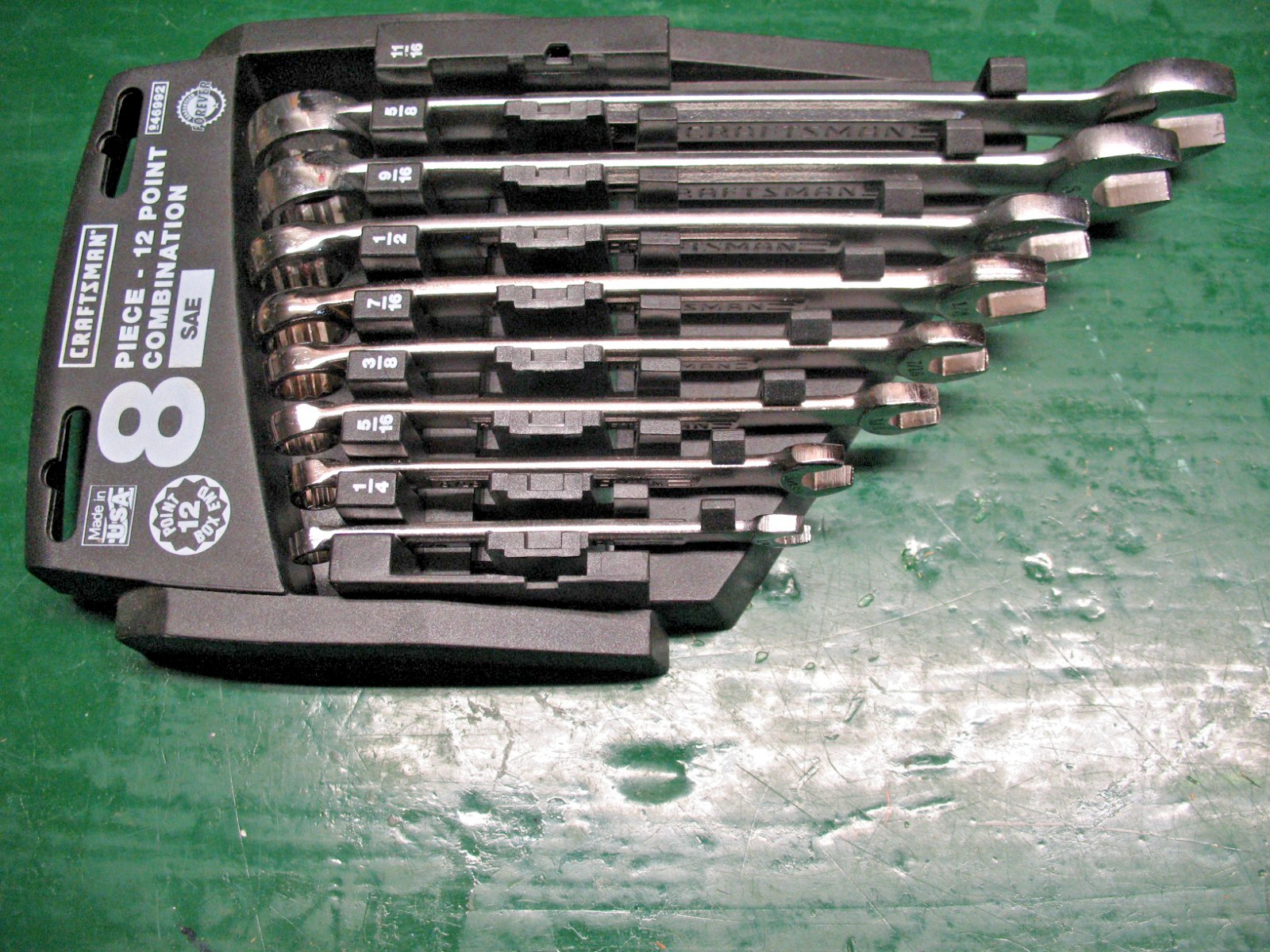 CRAFTSMAN FOREVER 8 PIECE 12 PT COMBINATION WRENCHES USA NOS MINT UNUSED