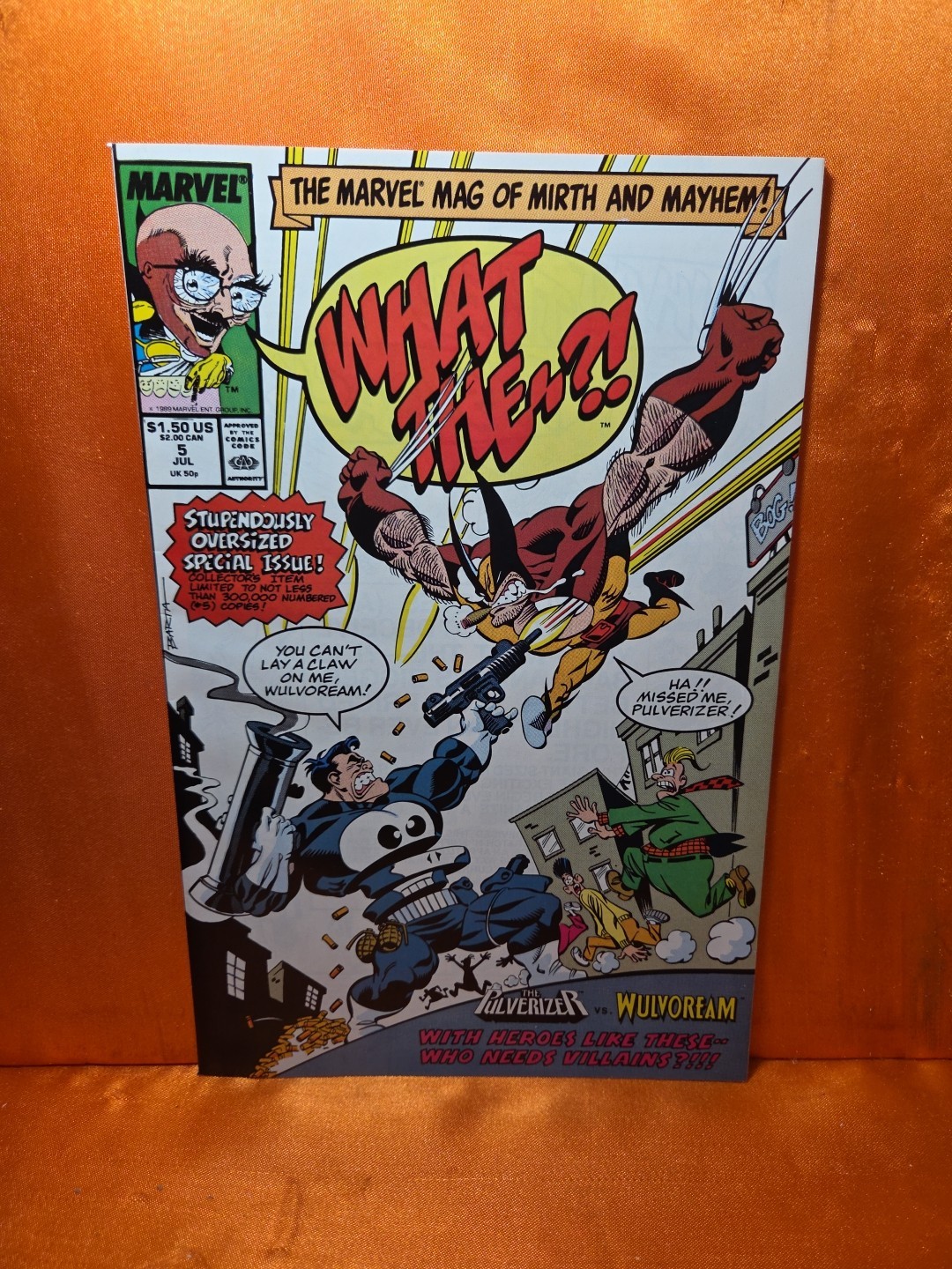 What The..? #5 - 1989 Marvel - Wolverine & The Punisher - NM