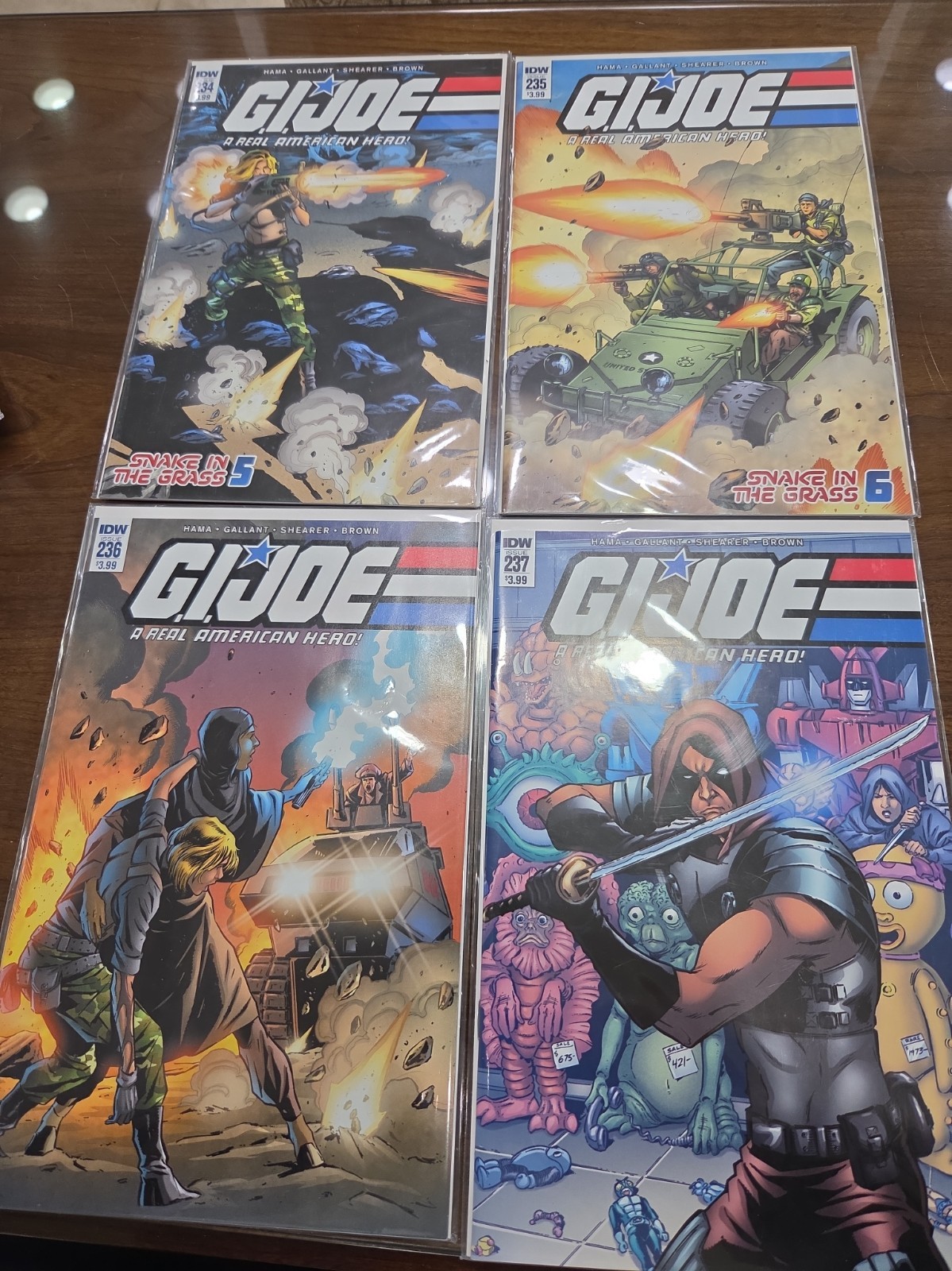 Gi Joe 234 235 236 237 Beautiful  Bag And  Boarded
