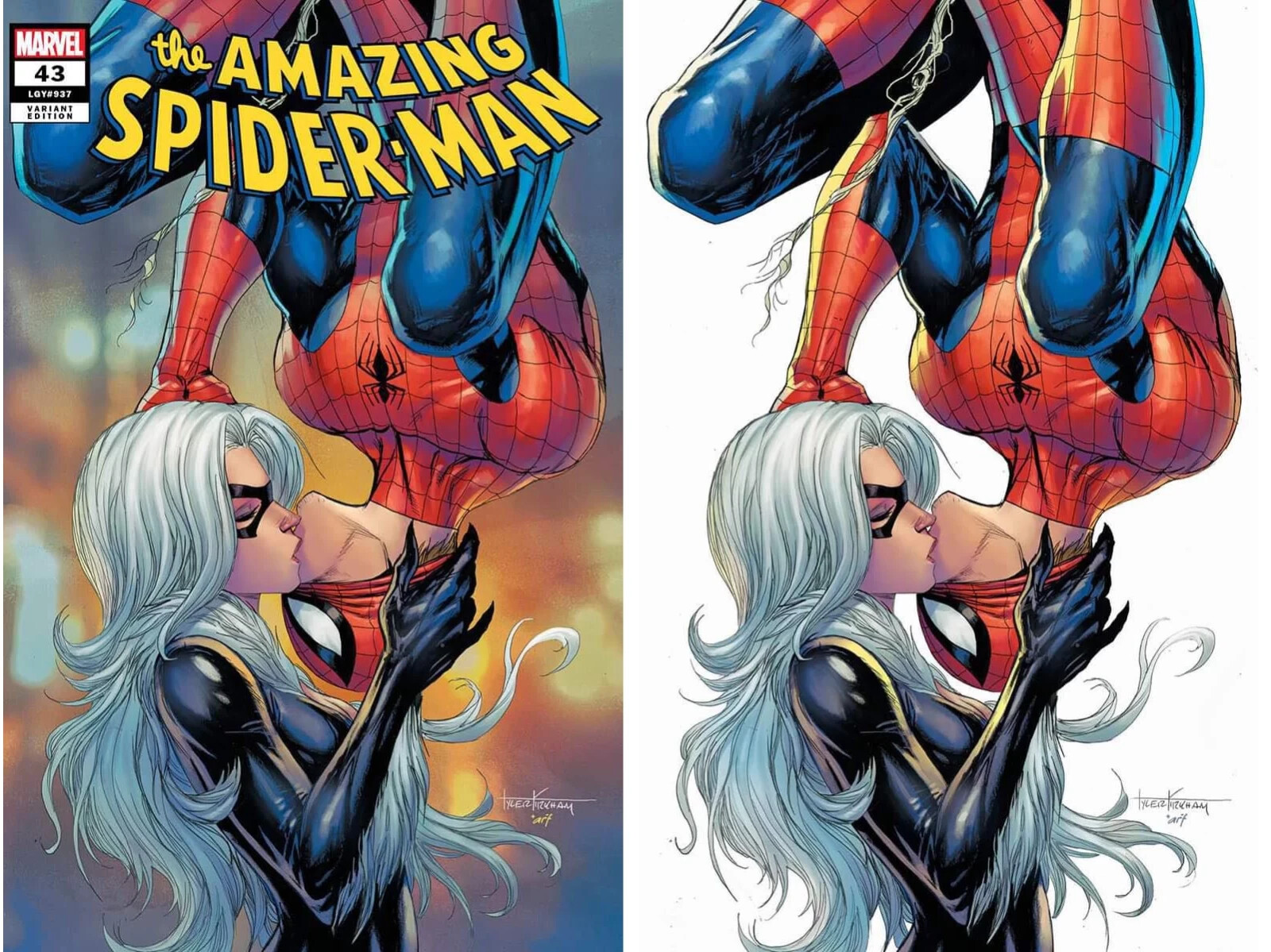 AMAZING SPIDER-MAN #43 (TYLER KIRKHAM EXCLUSIVE TRADE/VIRGIN VARIANT SET)