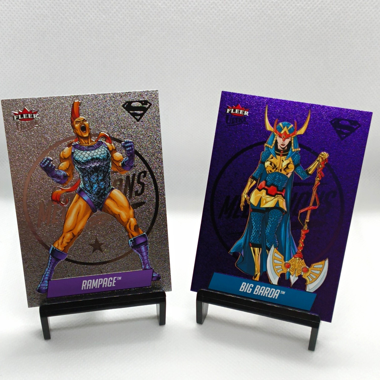 Fleer 1996 Fleer Ultra Superman Purple Medallions Chase Lot 2 Rampage M-29