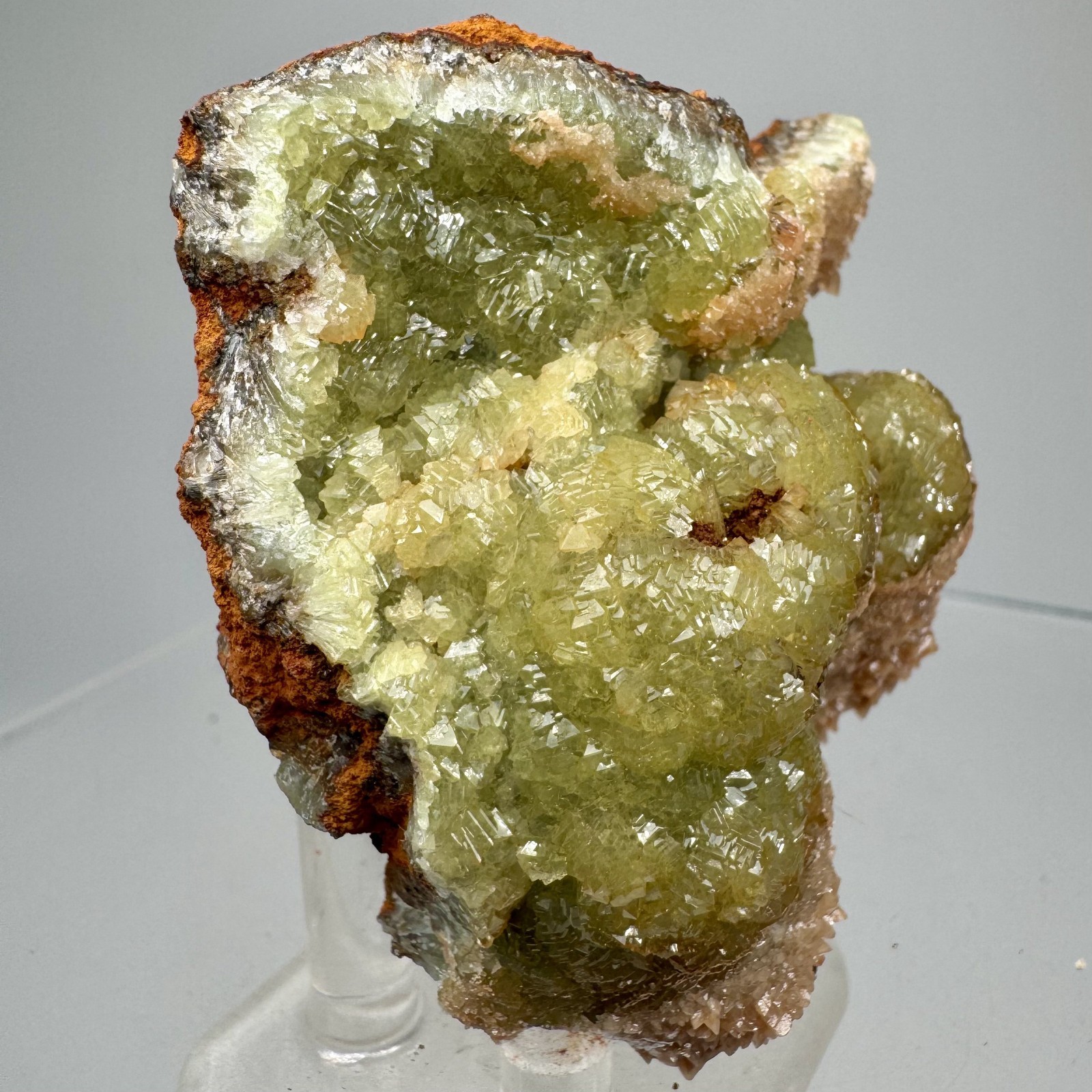Fine Vivid Green Adamite Crystals: Ojuela mine, Mapimi, Durango State, Mexico