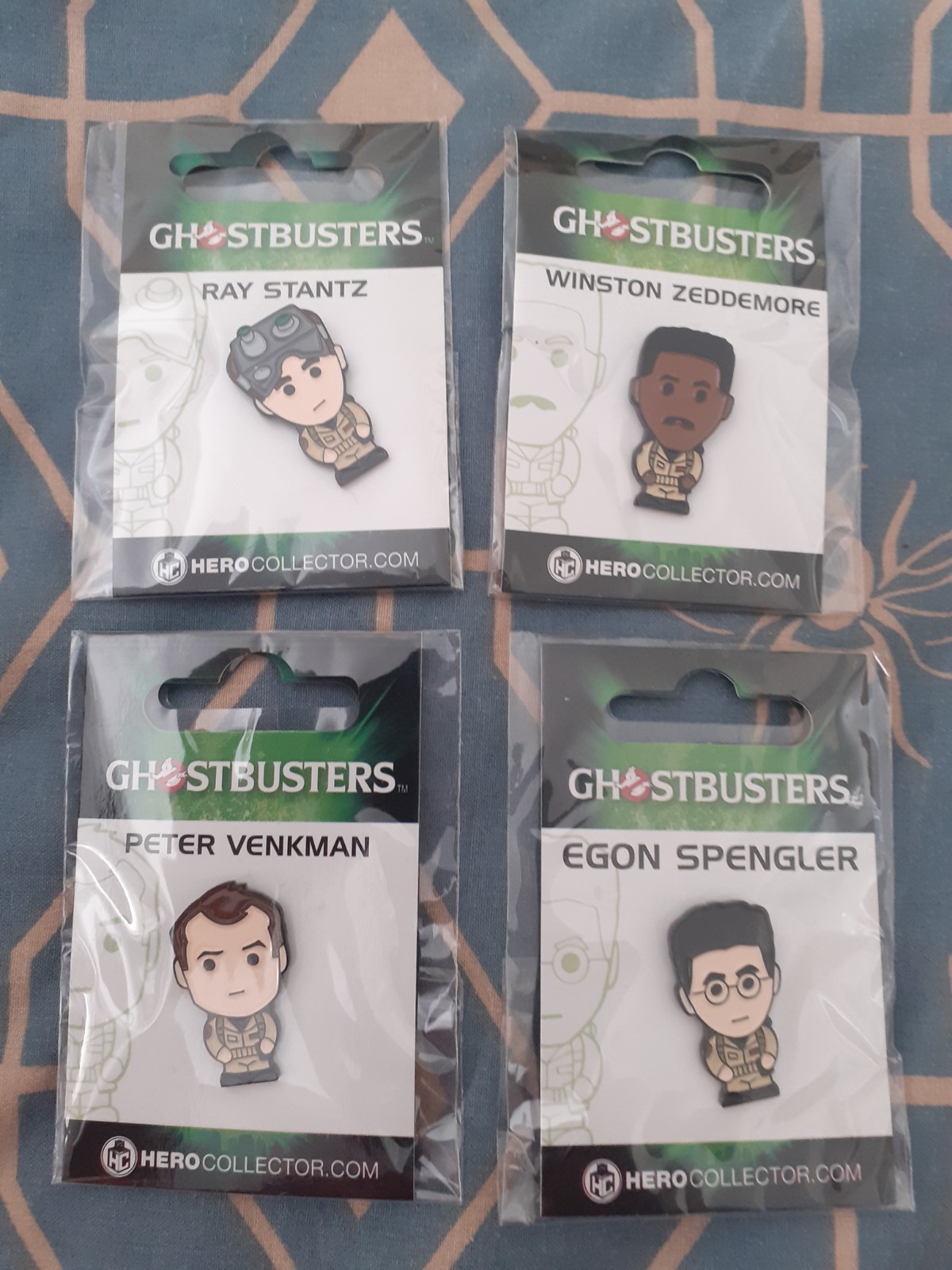 EAGLEMOSS THE ORIGINAL GHOSTBUSTERS PIN BADGES X 4