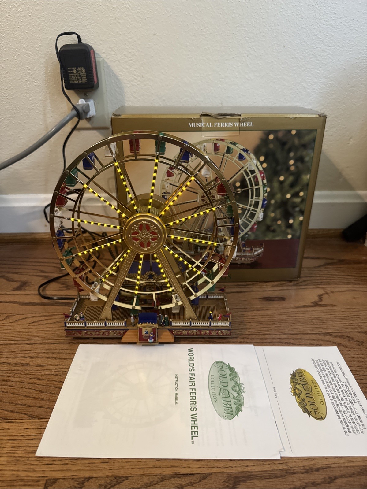 Mr. Christmas Gold Label World’s Fair Ferris Wheel - Works Great Excellent