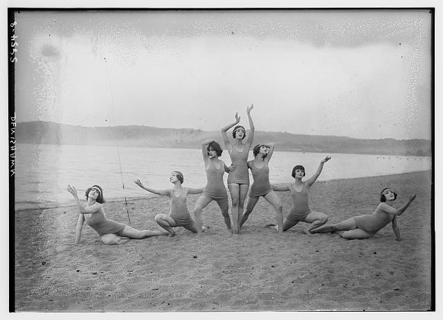 Photo:Denishawn Dancers Martha Graham Louise Brooks Beach Photograph