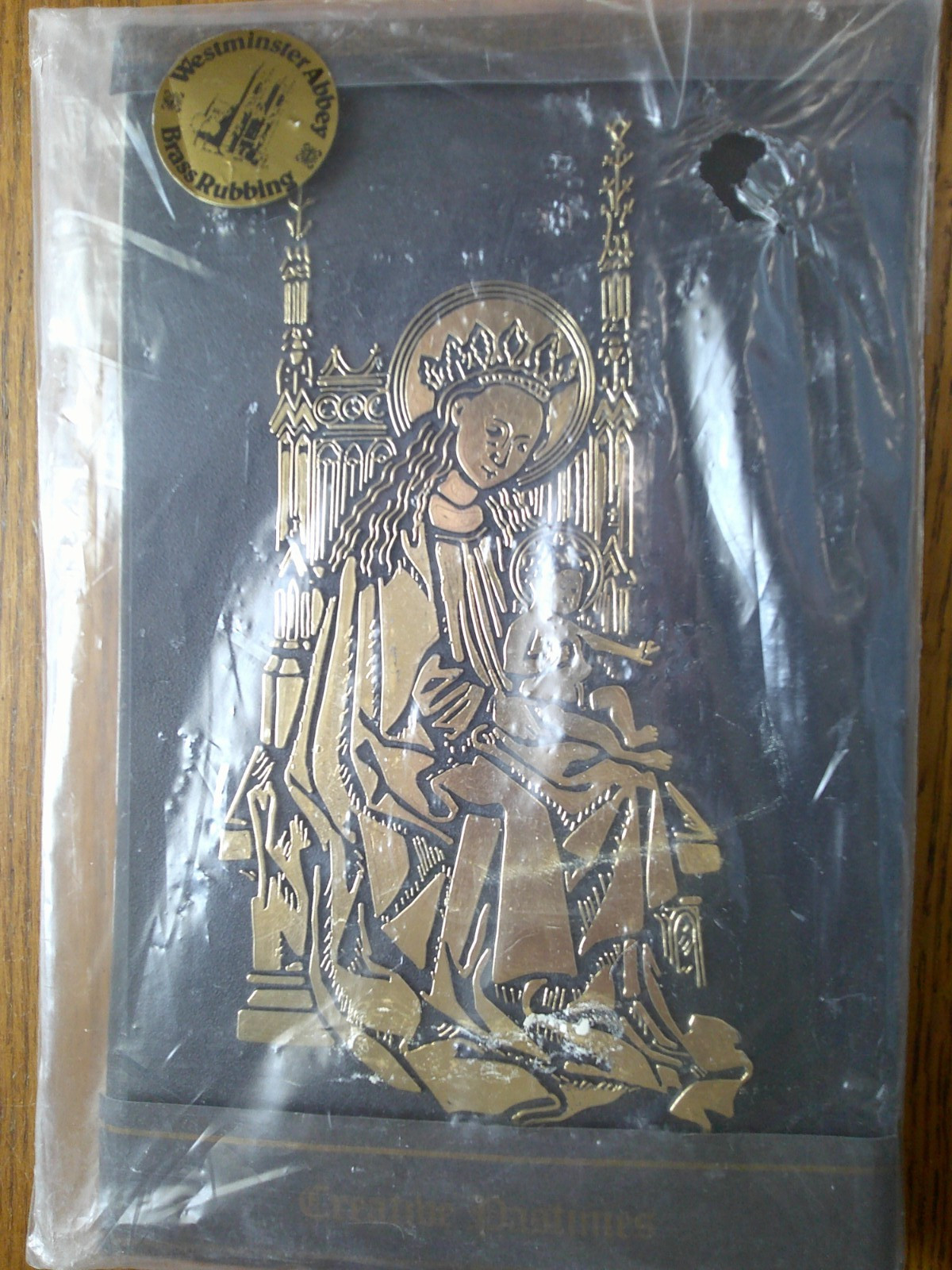 Madonna & Child Brass Rubbing Vintage 1978 Creative Pastimes Westminster Abbey