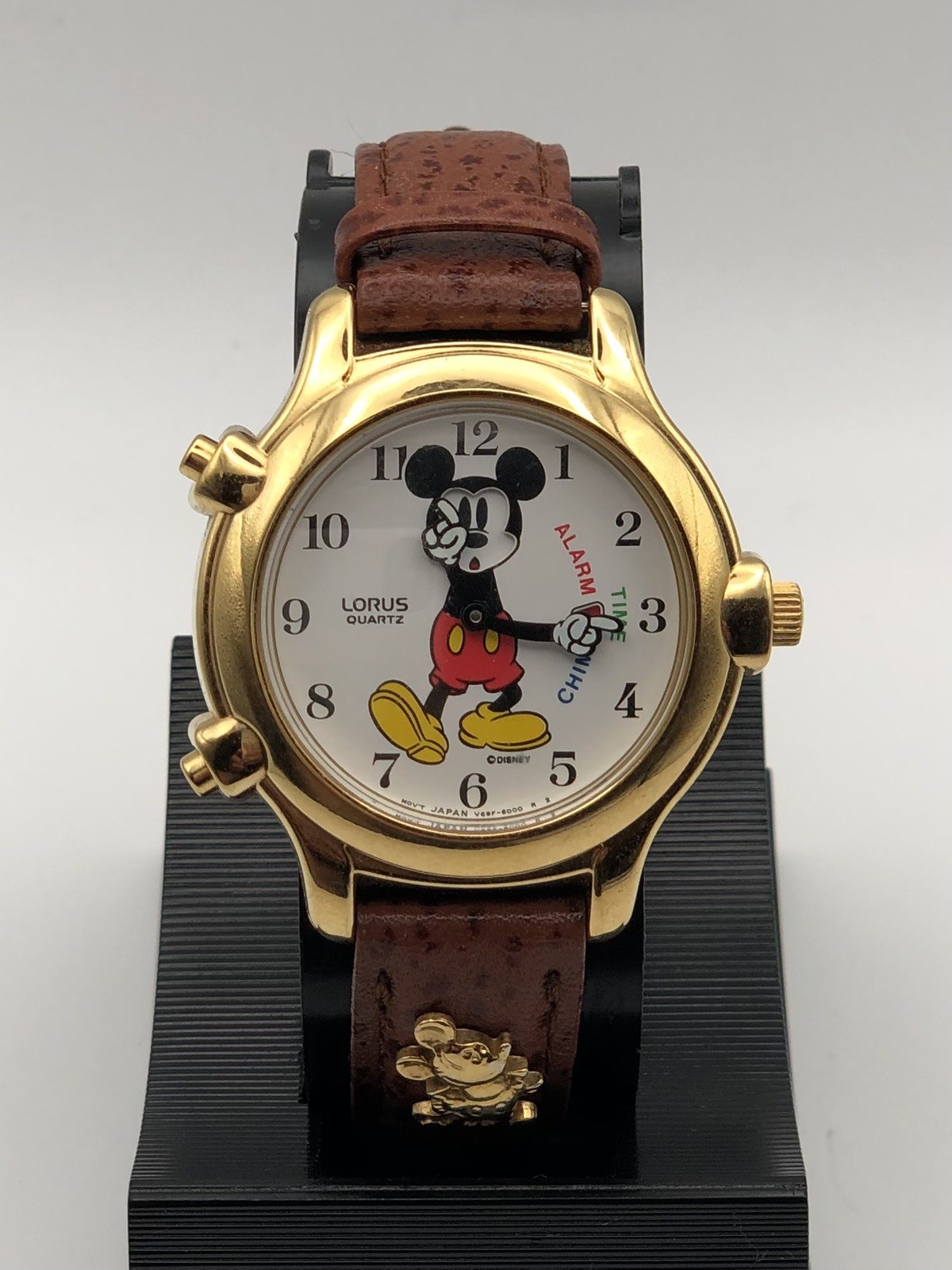 Vintage (1990) Lorus Disney Mickey Mouse Watch Alarm Chime~Never Worn~New 🔋✅