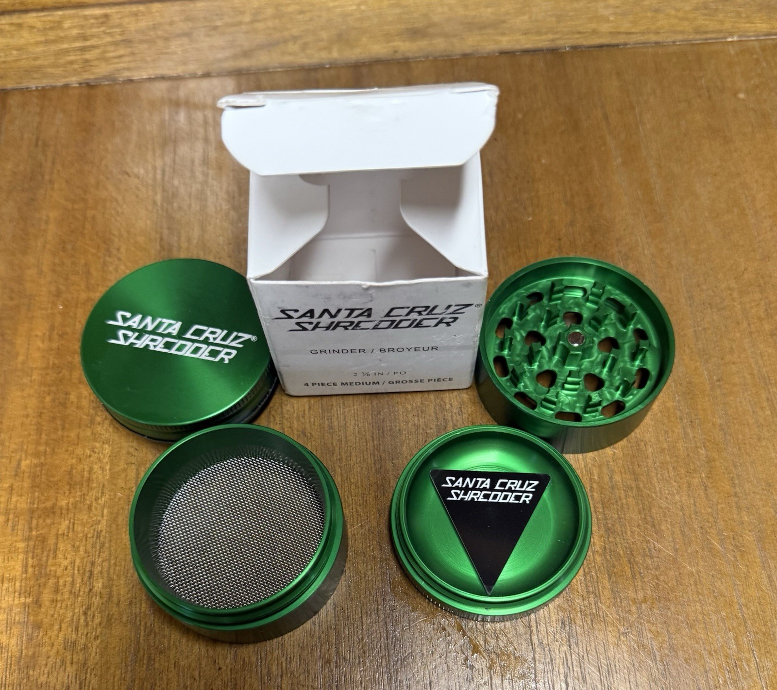 Santa Cruz Shredded 3 Pieces 2 1/8” Grinder New With Box