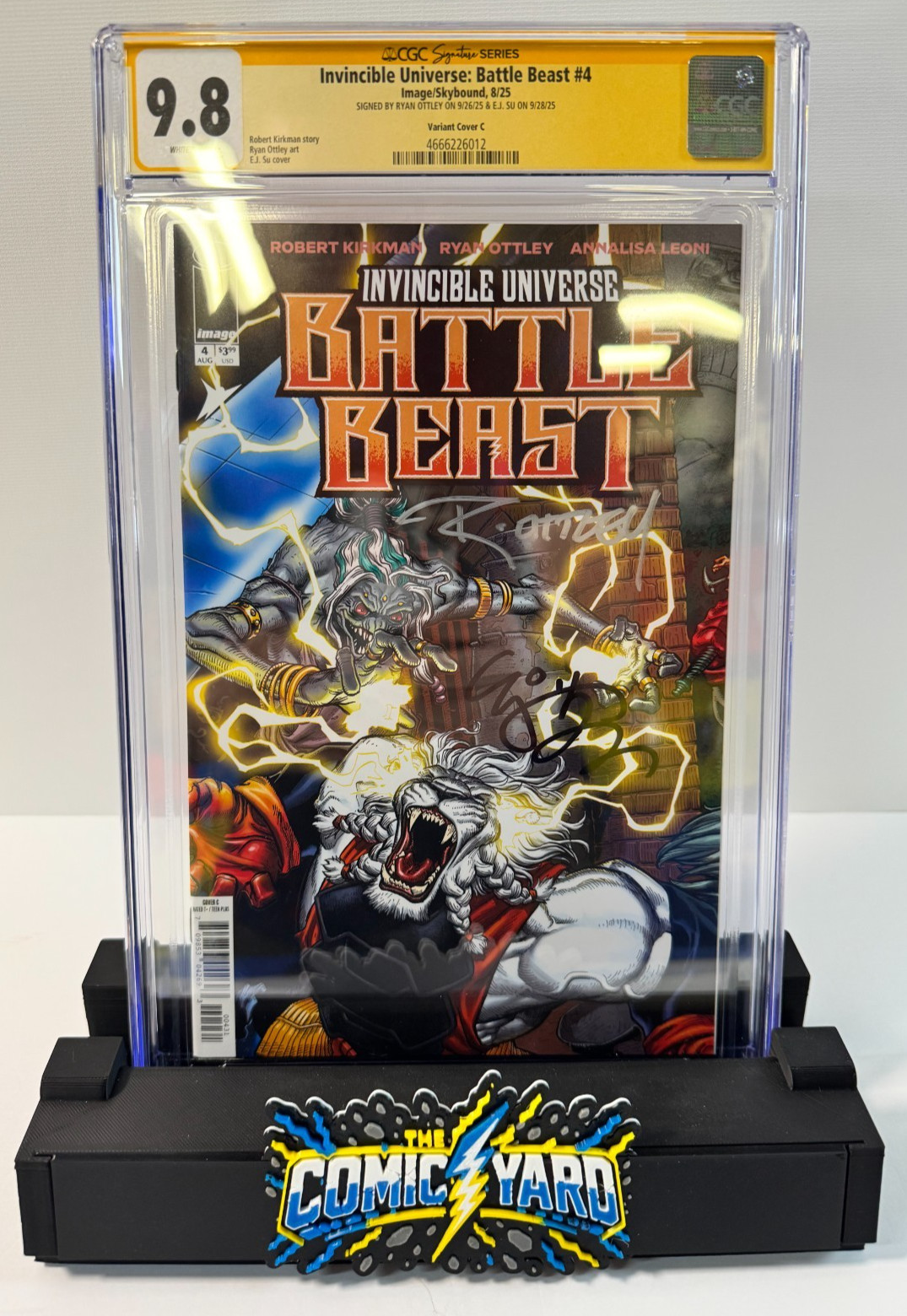 Battle Beast #4 CGC 9.8 SS Ryan Ottley E.J. Su Double Signed Cover C 2025